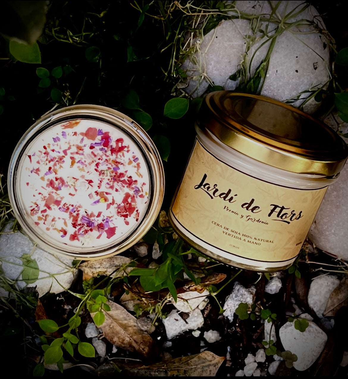 Vela JARDÍ DE FLORS - PiNegreVelasArtesanales