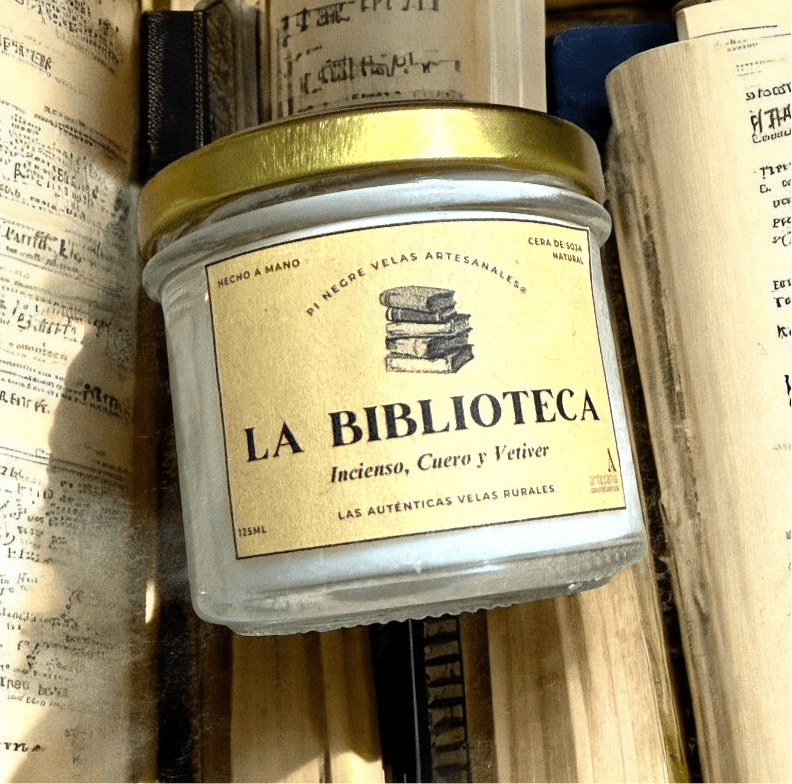 Vela LA BIBLIOTECA - PiNegreVelasArtesanales