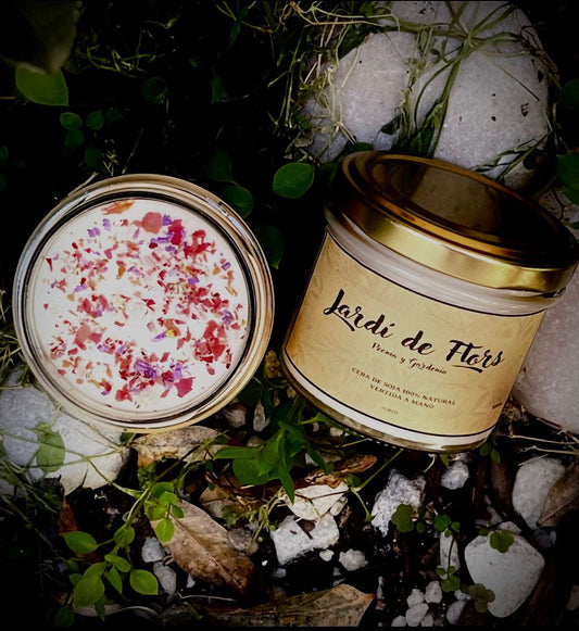 Vela JARDÍ DE FLORS - PiNegreVelasArtesanales
