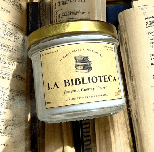 Vela LA BIBLIOTECA - PiNegreVelasArtesanales